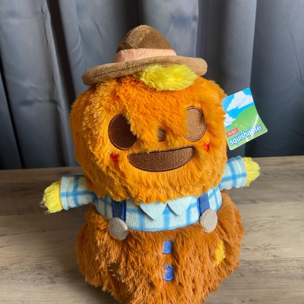 Mini Squishable Scarecrow Plush Toy 11"‎ Soft Stuffed Figure-NWT